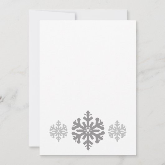 Een beetje sneeuwvlok is onderweg Baby shower Kaart (Achterkant)