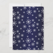 Een beetje sneeuwvlok is onderweg Baby shower Kaart (Achterkant)