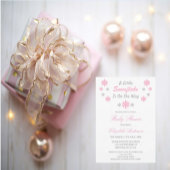 Een beetje sneeuwvlok is onderweg Baby shower Kaart