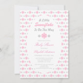 Een beetje sneeuwvlok is onderweg Baby shower Kaart (Voorkant)