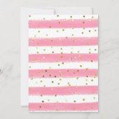 Een beetje sneeuwvlok is onderweg naar baby shower kaart (Achterkant)