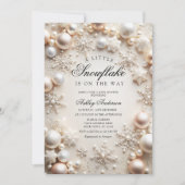 Een beetje sneeuwvlok neutraal Baby shower Kaart (Voorkant)