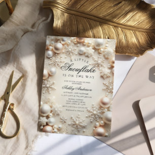 Een beetje sneeuwvlok neutraal Baby shower Kaart