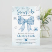 Een beetje sneeuwvlok op de weg Blue Baby Boy Show Kaart (Staand voorkant)