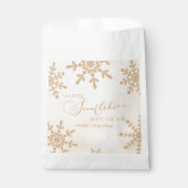 Een beetje sneeuwvlok Winter Wonderland Baby showe Bedankzakje (Voorkant)