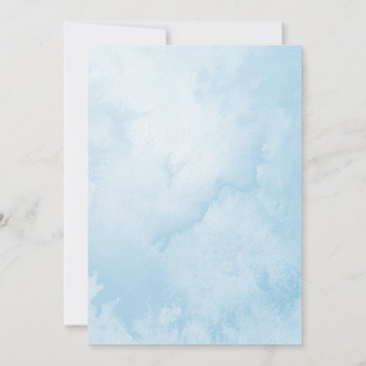 Een beetje sneeuwvlok Winter Wonderland Baby showe Kaart (Achterkant)