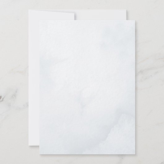 Een beetje sneeuwvlok Winter Wonderland Baby showe Kaart (Achterkant)