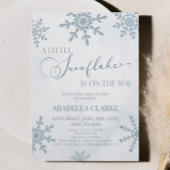 Een beetje sneeuwvlok Winter Wonderland Baby showe Kaart