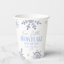 Een beetje sneeuwvlok winterblauw Baby shower