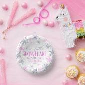 Een beetje sneeuwvlok winterroze Baby shower Papieren Kommen (Feest)