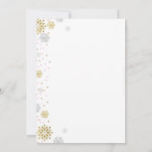 Een beetje sneeuwvlokken baby shower uitnodiging r (Achterkant)