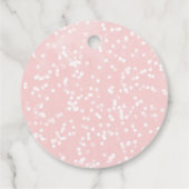 Een beetje sneeuwvlokken WinterBaby shower Bedankjes Labels (Achterkant)