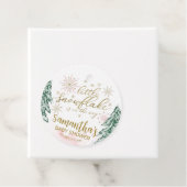Een beetje sneeuwvlokken WinterBaby shower Bedankjes Labels (In situ)
