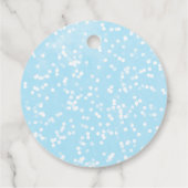 Een beetje sneeuwvlokken WinterBaby shower Bedankjes Labels (Achterkant)