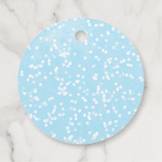 Een beetje sneeuwvlokken WinterBaby shower Bedankjes Labels (Achterkant)