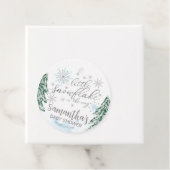 Een beetje sneeuwvlokken WinterBaby shower Bedankjes Labels (In situ)