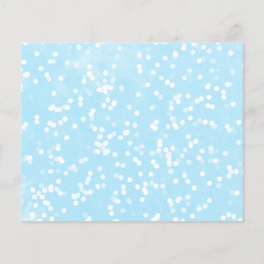 Een beetje snowflake Baby shower Advice-kaarten (Achterkant)