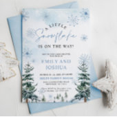 Een beetje Snowflake Baby shower Kaart