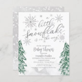 Een beetje snowflake Budget Baby shower (Voorkant / Achterkant)