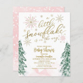 Een beetje snowflake Budget Baby shower (Voorkant / Achterkant)