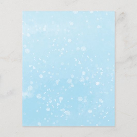 Een beetje snowflake Budget Baby shower (Achterkant)