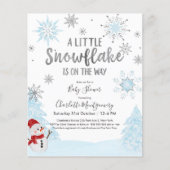 Een beetje snowflake Budget Baby shower (Voorkant)