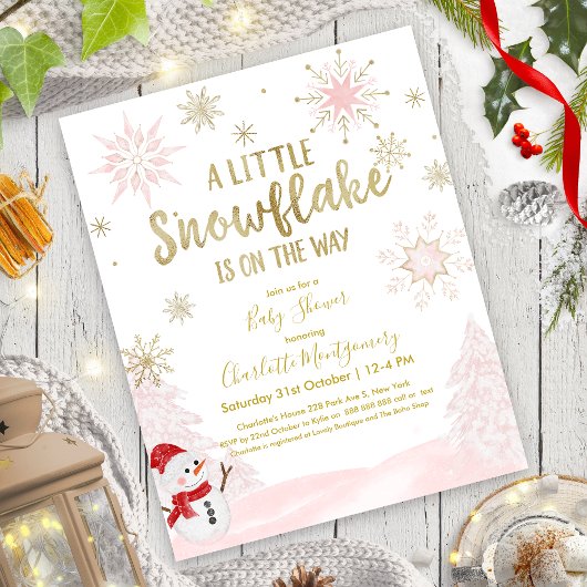Een beetje snowflake Budget Baby shower