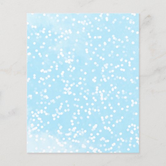 Een beetje snowflake Budget Baby shower (Achterkant)