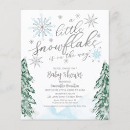 Een beetje snowflake Budget Baby shower