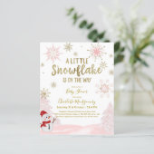 Een beetje snowflake Budget Baby shower (Staand voorkant)