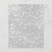 Een beetje Snowflake Grey Baby shower (Achterkant)