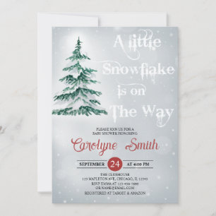 Een beetje Snowflake is onderweg Baby shower Kaart