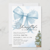 Een beetje Snowflake is onderweg Baby shower Kaart (Voorkant)