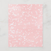 Een beetje Snowflake Roze Baby shower (Achterkant)