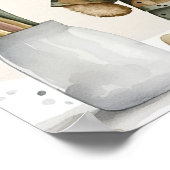 Een beetje soldaat jongen teddybeer Baby shower Poster (Hoek)