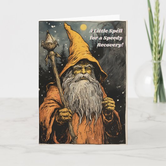 Een beetje spreuk voor een snel herstel! Blanco bi Kaart (Voorkant)