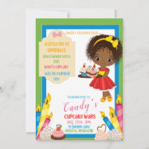 Een beetje Sprinkles Birthday Invitation Kaart