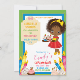 Een beetje Sprinkles Birthday Invitation Kaart