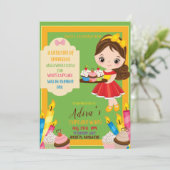 Een beetje Sprinkles Diverse Invitation Kaart (Staand voorkant)