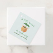 Een beetje Sprout Garden Plant Lover Baby shower Bedankjes Labels (In situ)