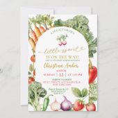 Een beetje spruit is onderweg naar het Baby shower Kaart (Voorkant)