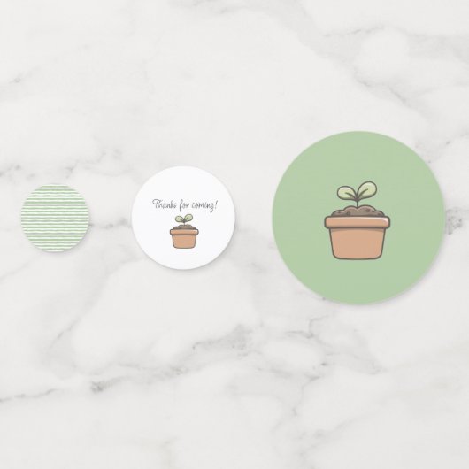 Een beetje spruit op de Way Table Confetti (Achterkanten)