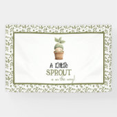 Een beetje spruit op de weg Baby shower Banner (Horizontaal)