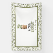 Een beetje spruit op de weg Baby shower Banner (Verticaal)