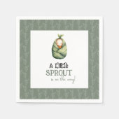 Een beetje spruit op de weg Baby shower servetten (Voorkant)
