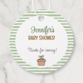 Een beetje spruit op de weg gunst tag bedankjes labels