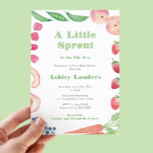 Een beetje spruiten boeren markt Baby shower Kaart