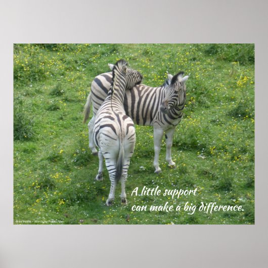 Een beetje steun kan een groot verschil maken. Pos Poster (Voorkant)