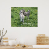 Een beetje steun kan een groot verschil maken. Pos Poster (Keuken)