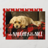 Een beetje stout | Foto Feestdagenkaart (Voorkant / Achterkant)